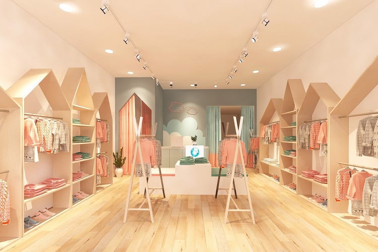 Mẫu shop quần áo hợp xu hướng thịnh hành