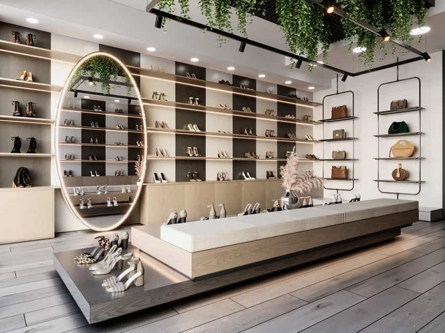 Tham khảo các mẫu thiết kế shop giày dép nữ 