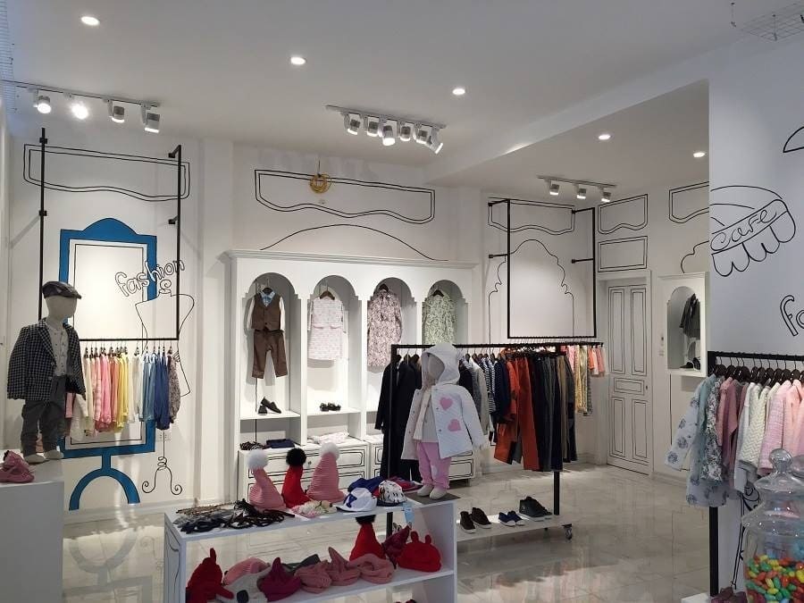 thiết kế shop trẻ em