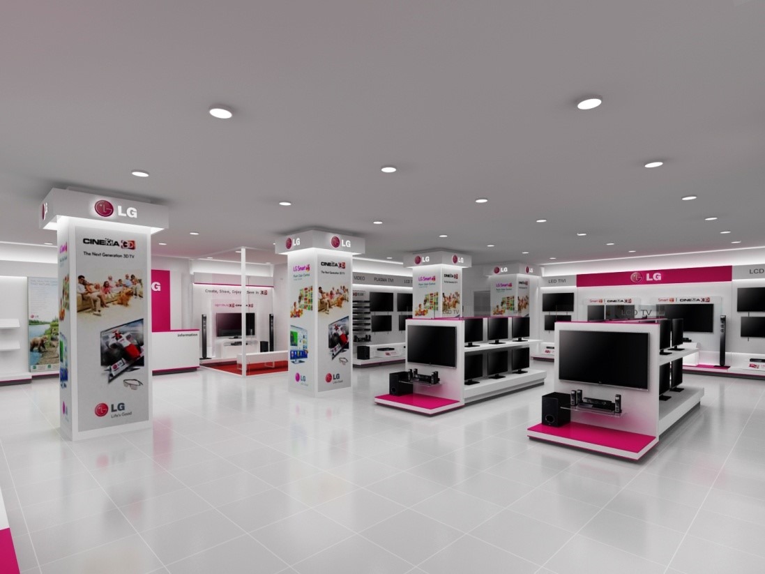Mẫu thiết kế showroom thiết bị điện – điện tử