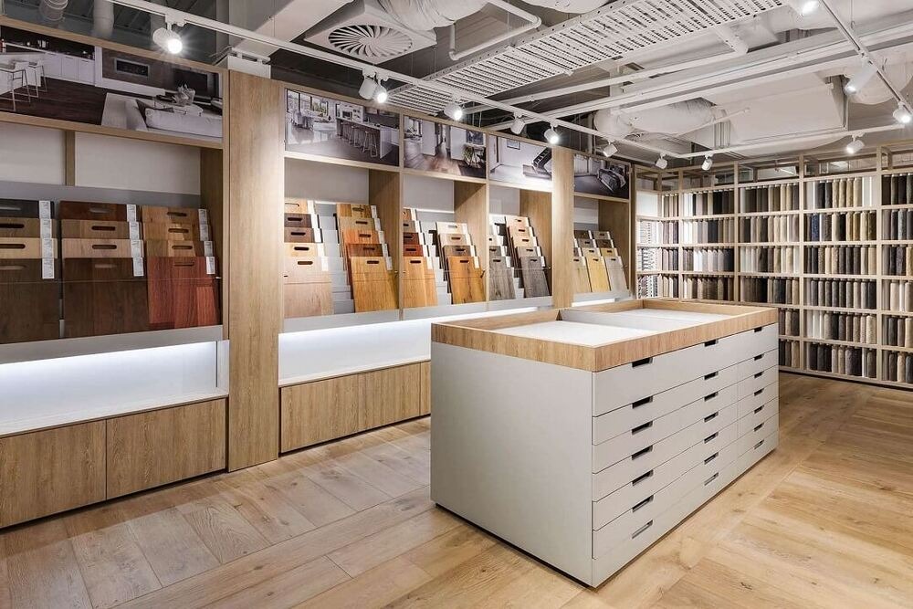 Tham khảo mẫu thiết kế showroom vật liệu xây dựng – đèn trang trí