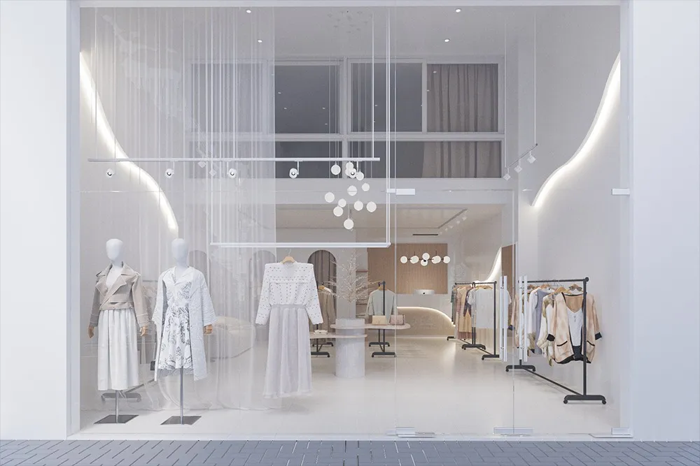 Mẫu thiết kế shop quần áo đẹp do Gia Long sưu tầm Mẫu thiết kế shop quần áo đẹp do Gia Long sưu tầm