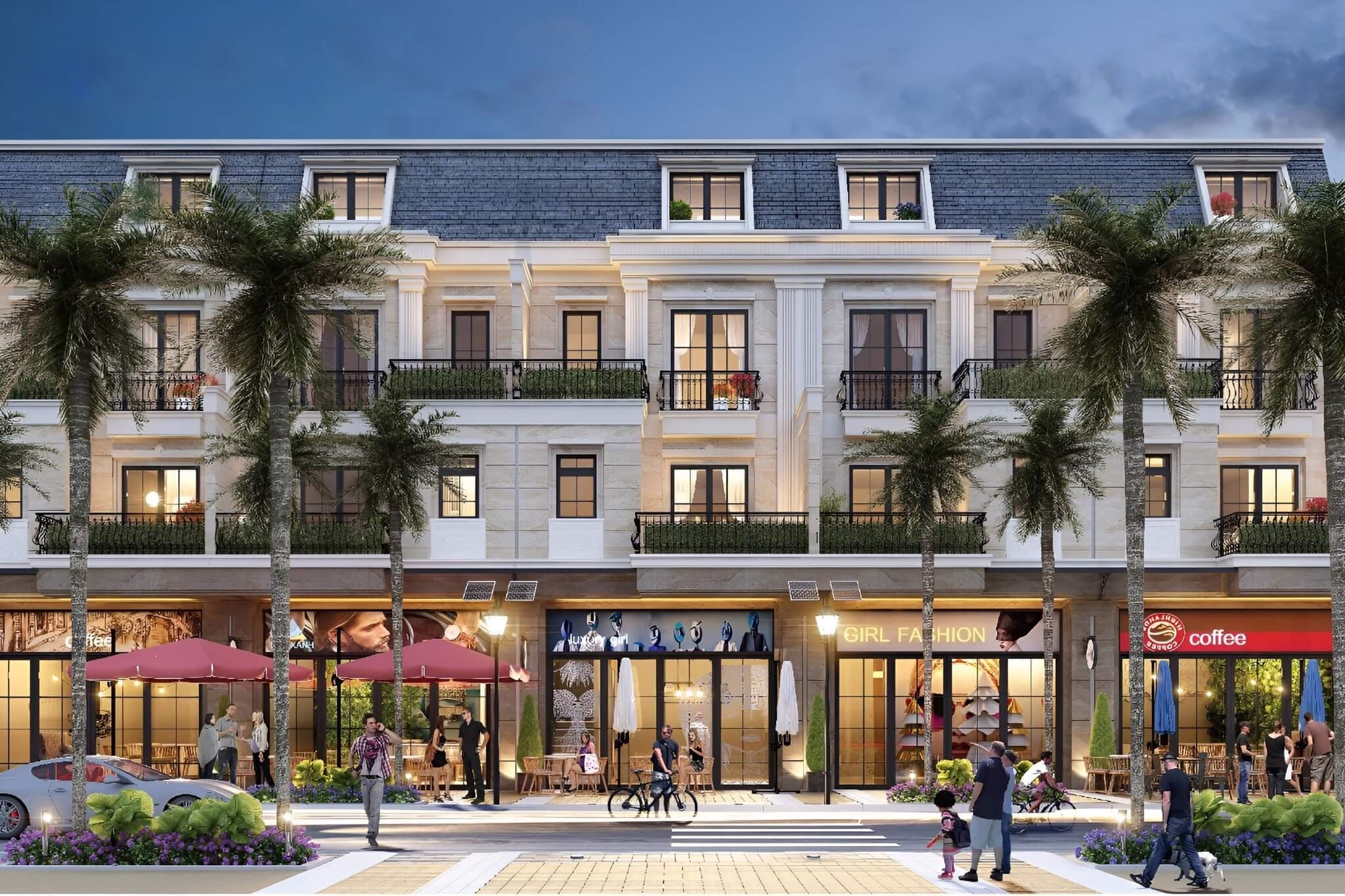 Thiết kế nội thất shophouse cần phù hợp với khu vực mặt tiền shophouse