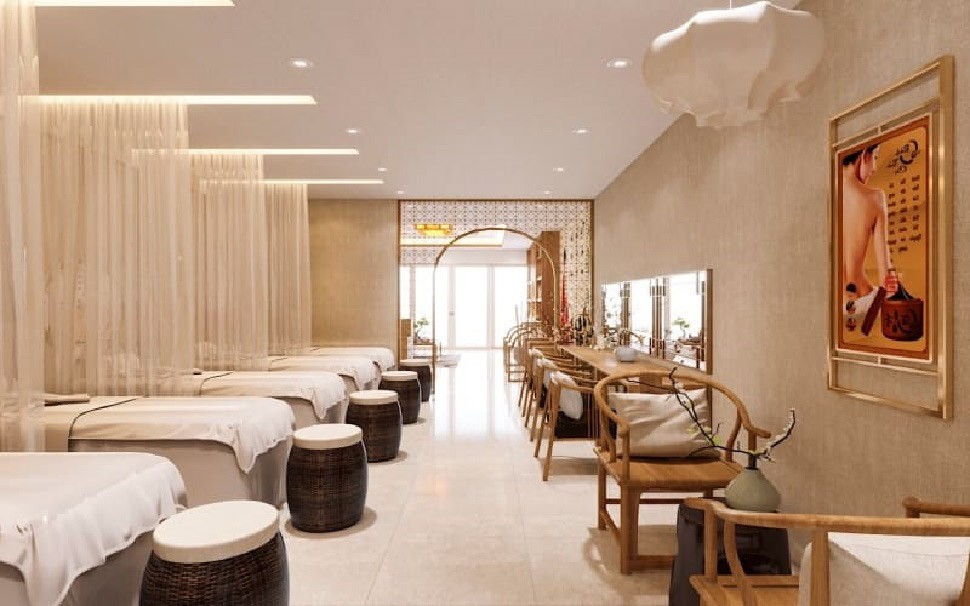 Thiết kế spa phong cách Hàn Quốc hiện đại, tối giản