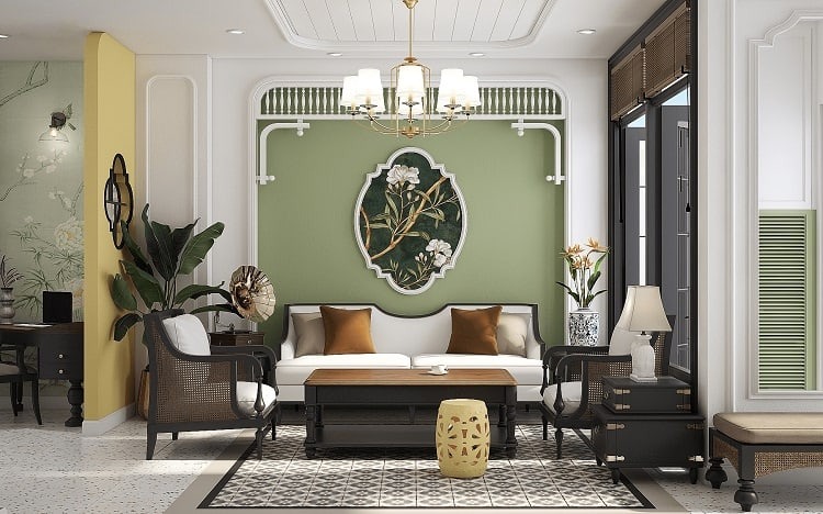 Mẫu thiết kế spa phong cách indochine