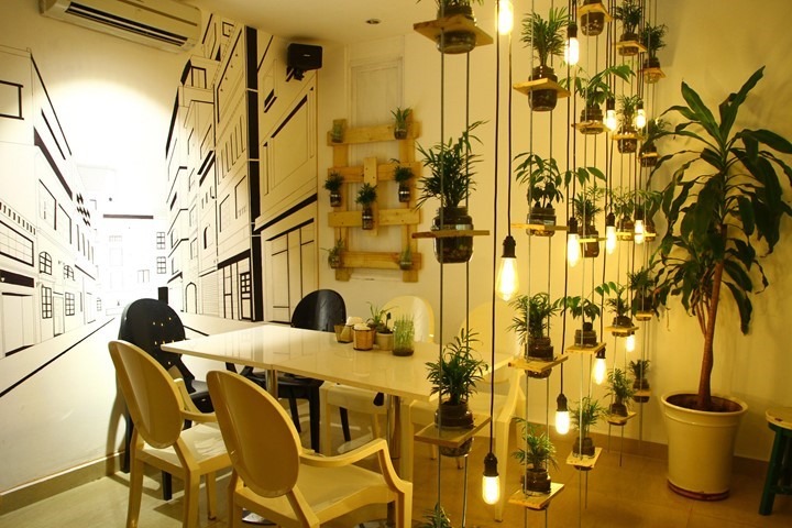 Ý tưởng trang trí quán cà phê sử dụng đồ handmade Ý tưởng trang trí quán cà phê sử dụng đồ handmade