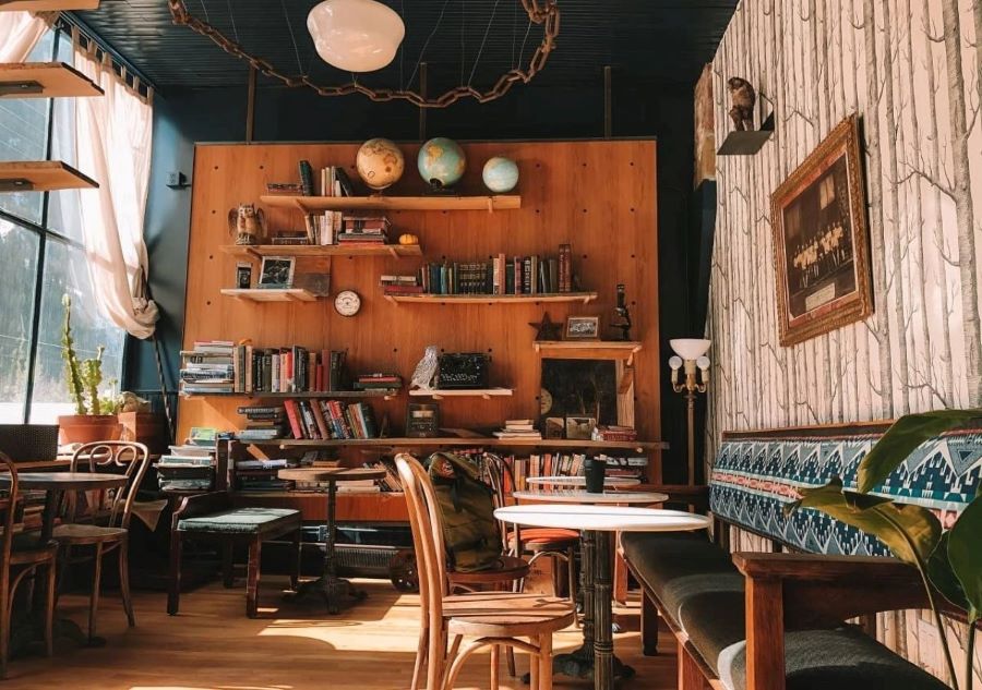 Phong cách vintage trong trang trí quán cà phê - Mẫu 1 Phong cách vintage trong trang trí quán cà phê - Mẫu 1