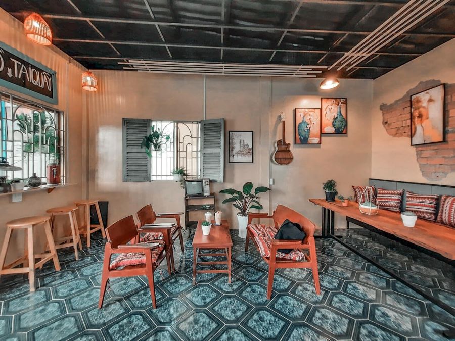 Phong cách vintage trong trang trí quán cà phê - Mẫu 2 Phong cách vintage trong trang trí quán cà phê - Mẫu 2