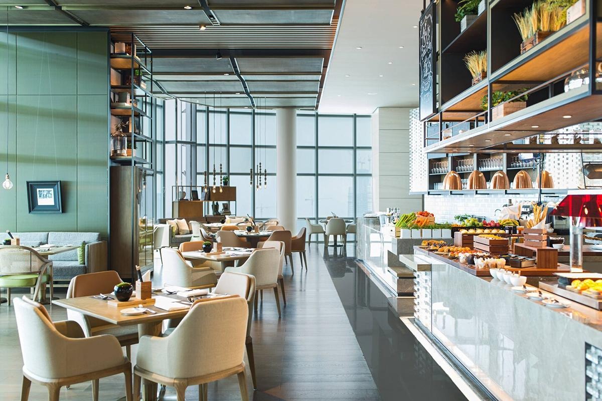 Mẫu thiết kế phong cách truyền thống cho nhà hàng buffet - Mẫu 3 Mẫu thiết kế phong cách truyền thống cho nhà hàng buffet - Mẫu 3