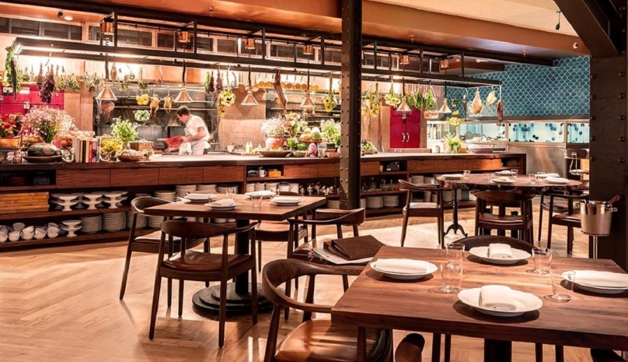 Mẫu thiết kế phong cách truyền thống cho nhà hàng buffet Mẫu thiết kế phong cách truyền thống cho nhà hàng buffet