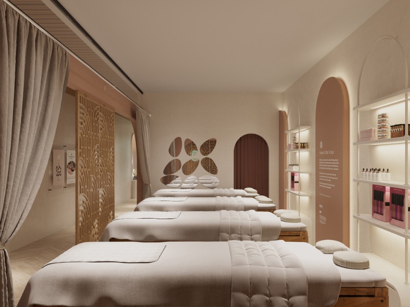 Tham khảo thiết kế spa phong cách hàn quốc sang trọng