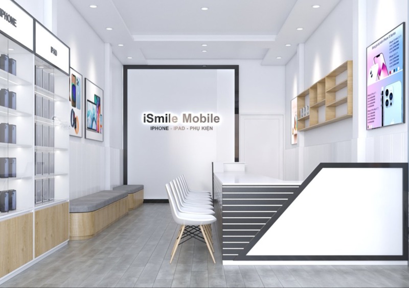 Thiết kế mặt tiền cửa hàng điện thoại Thiết kế mặt tiền cửa hàng điện thoại