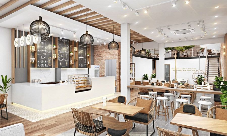 Mẫu thiết kế quán cafe bánh ngọt đẹp - Mẫu 12 Mẫu thiết kế quán cafe bánh ngọt đẹp - Mẫu 12