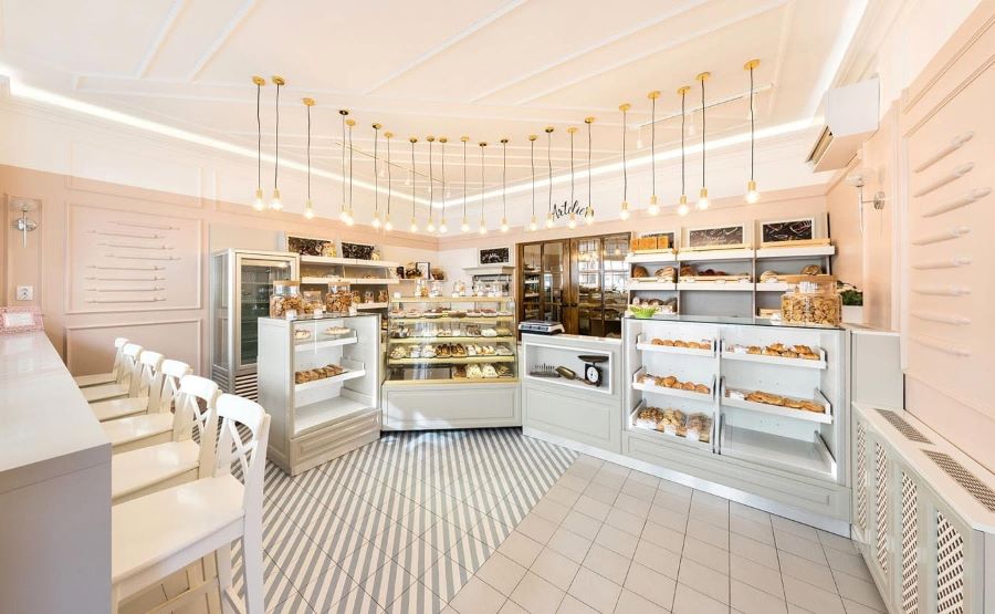Mẫu thiết kế quán cafe bánh ngọt đẹp - Mẫu 11 Mẫu thiết kế quán cafe bánh ngọt đẹp - Mẫu 11