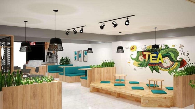 Thiết kế quán cafe phong cách hiện đại