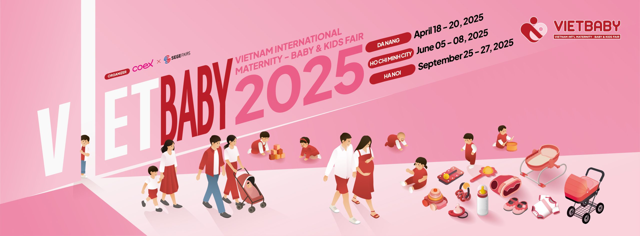 Triển lãm Vietbaby 2025 diễn ra tại TPHCM, Đà Nẵng, Hà Nội