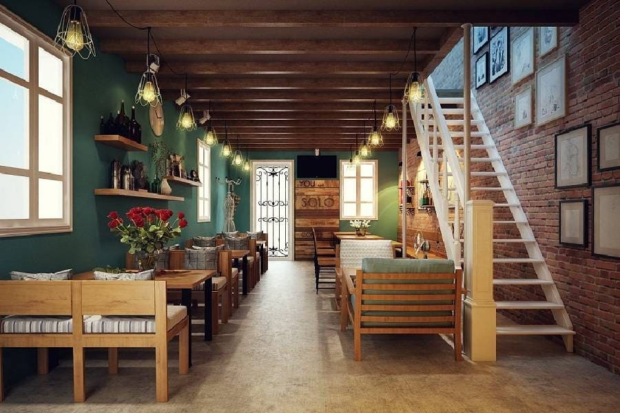 Quán cafe bình dân phong cách vintage với nội thất hoài cổ Quán cafe bình dân phong cách vintage với nội thất hoài cổ