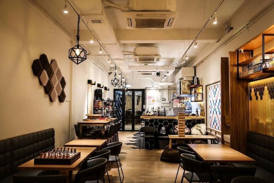 mẫu thiết kế quán cafe game 1
