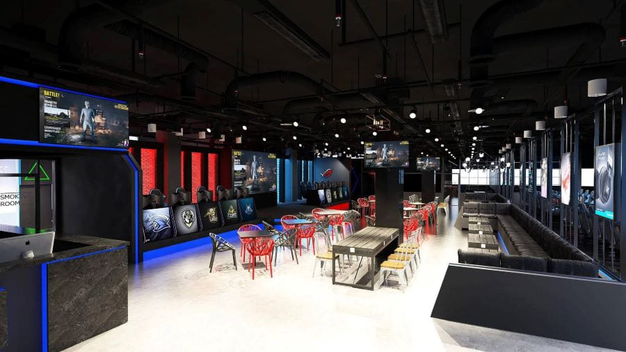 mẫu thiết kế quán cafe game 2