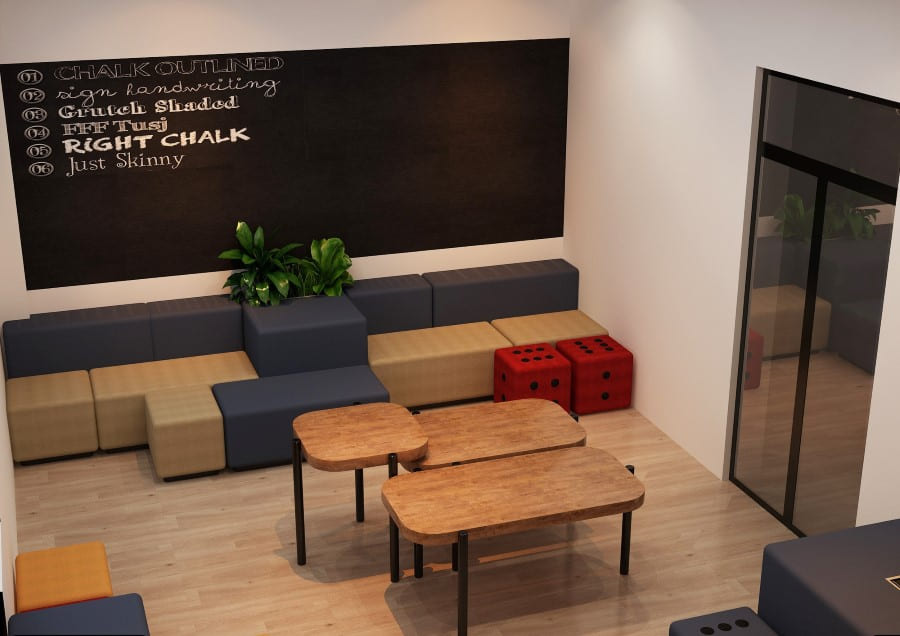 mẫu thiết kế quán cafe game 4