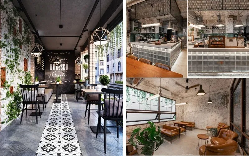 Mẫu thiết kế quán cafe nhà ống 2 tầng Mẫu thiết kế quán cafe nhà ống 2 tầng