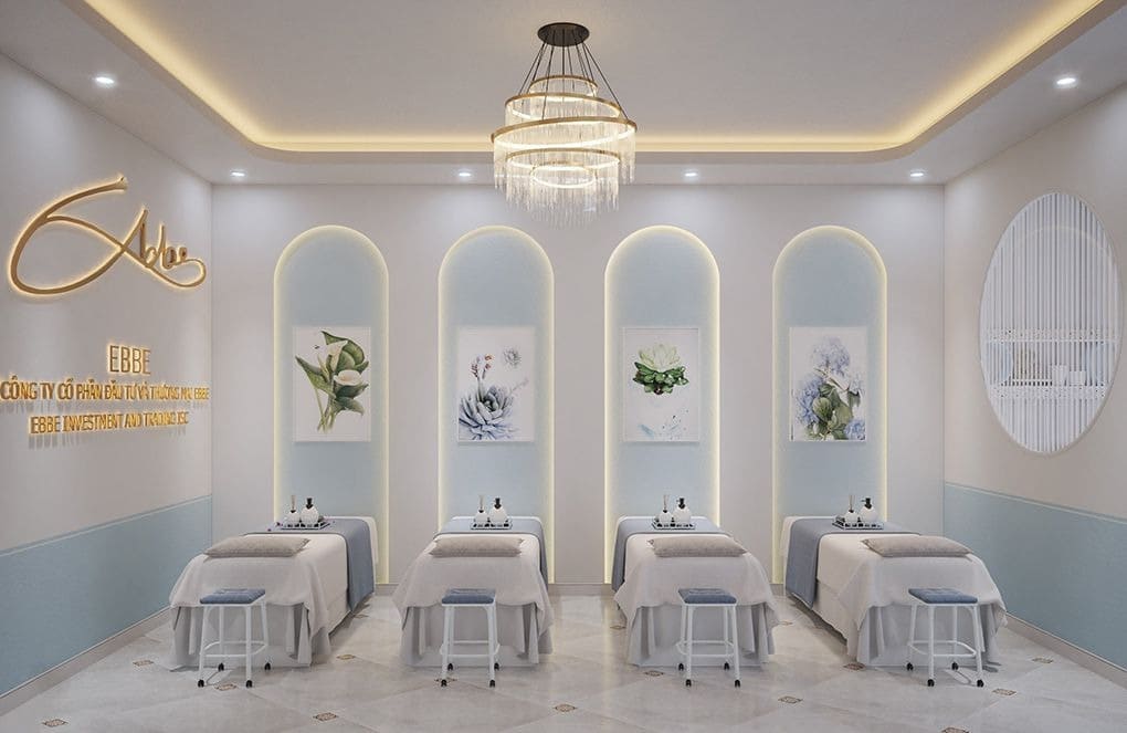 Phong cách thiết kế spa phun xăm hiện đại với nội thất tinh tế, phù hợp không gian đô thị. Phong cách thiết kế spa phun xăm hiện đại với nội thất tinh tế, phù hợp không gian đô thị.