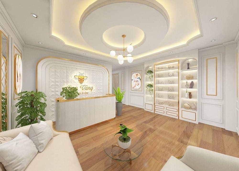 Thiết kế spa 70–100m² tại Hà Nội với phòng massage và khu vực chờ sang trọng. Thiết kế spa 70–100m² tại Hà Nội với phòng massage và khu vực chờ sang trọng.