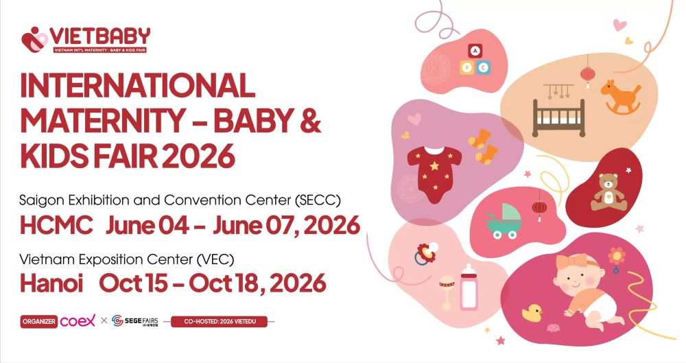 Triển lãm Vietbaby 2026 diễn ra tại TP.HCM, Hà Nội