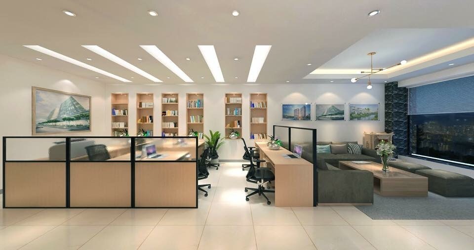 Một số mẫu thiết kế thi công nội thất văn phòng tại Hà Nội do Gia Long tổng hợp 5
