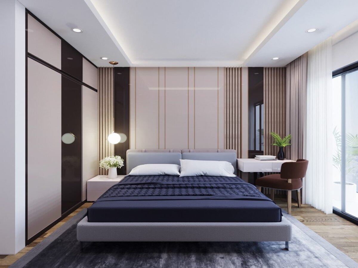 Một số mẫu thiết kế nội thất phòng ngủ tân cổ điển 2