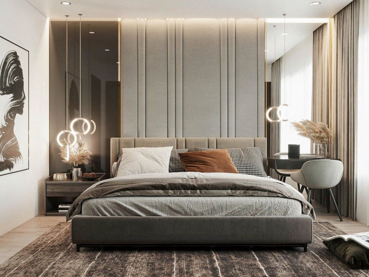 Một số mẫu thiết kế nội thất phòng ngủ tân cổ điển 1