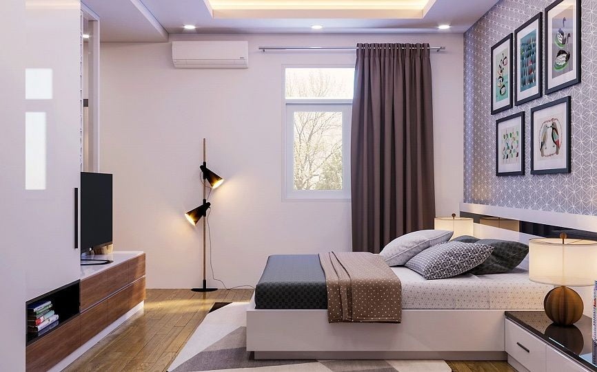 Gia Long sưu tầm mẫu thiết kế nội thất phòng ngủ đẹp Hà Nội phong cách hiện đại