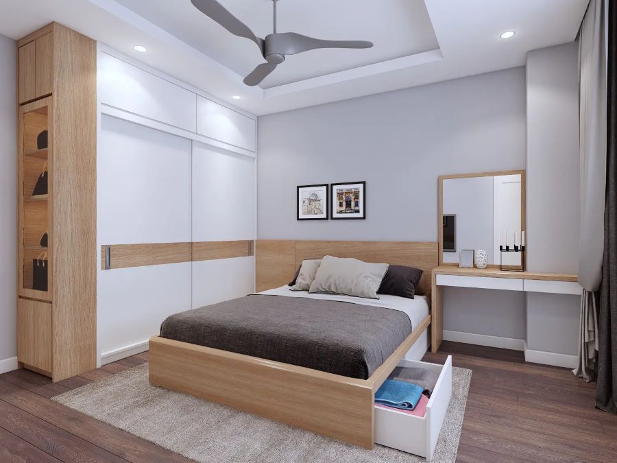 Mẫu phòng ngủ cho cặp vợ chồng hạnh phúc