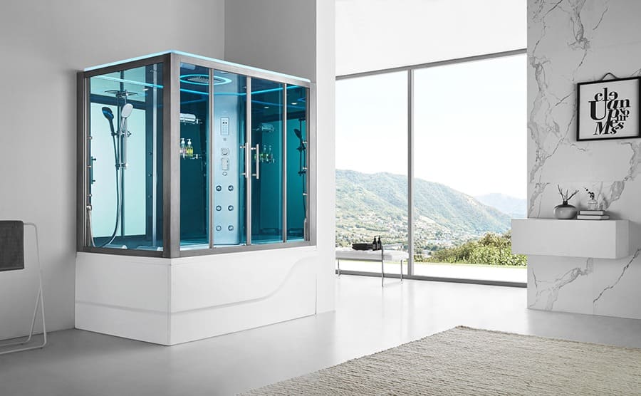 Phòng xông hơi ướt spa ốp gạch chịu nhiệt và kính cường lực, tạo không gian sạch sẽ, hiện đại, hỗ trợ thư giãn và cải thiện hô hấp. Phòng xông hơi ướt spa ốp gạch chịu nhiệt và kính cường lực, tạo không gian sạch sẽ, hiện đại, hỗ trợ thư giãn và cải thiện hô hấp.