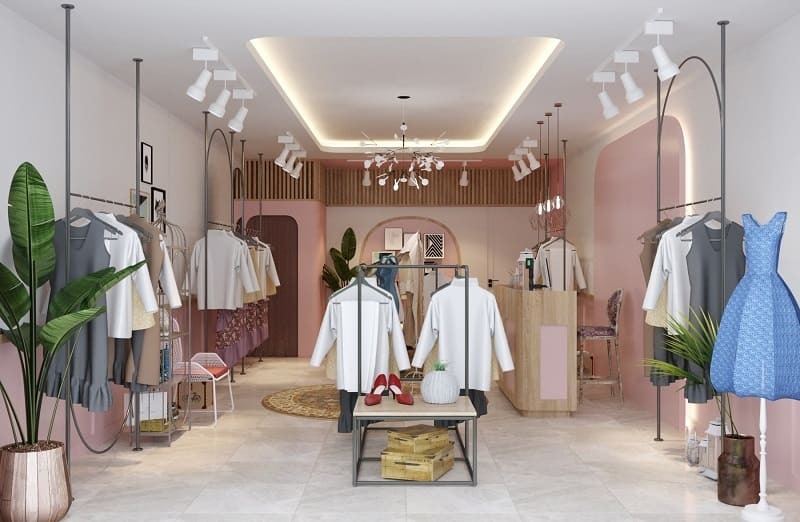 Lưu ý khi thiết kế shop quần áo 15m2 Lưu ý khi thiết kế shop quần áo 15m2