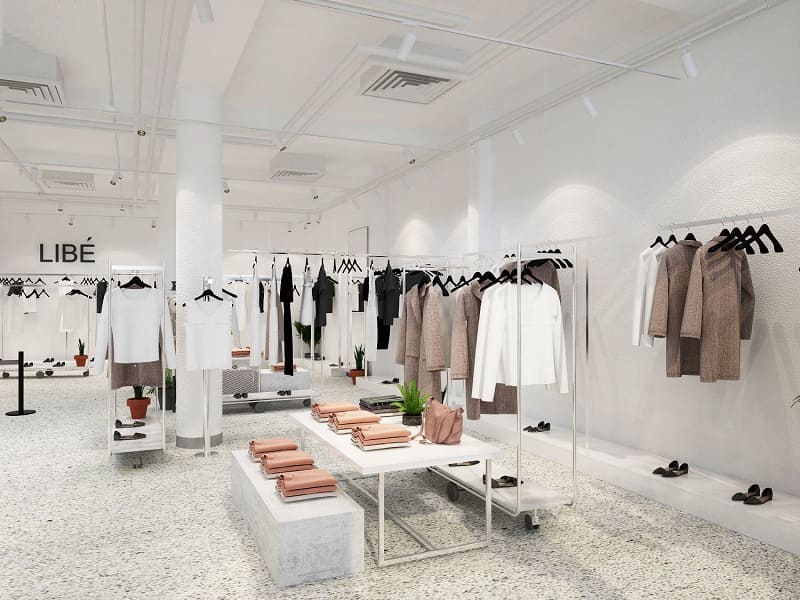 Một số mẫu thiết kế shop quần áo 20m2 theo phong cách Hàn Quốc được ưa thích hiện nay Một số mẫu thiết kế shop quần áo 20m2 theo phong cách Hàn Quốc được ưa thích hiện nay