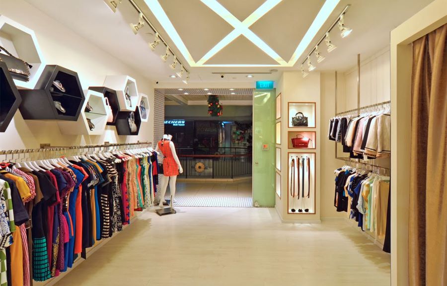 Mẫu gợi ý cho thiết kế shop thời trang phong cách tối giản Mẫu gợi ý cho thiết kế shop thời trang phong cách tối giản