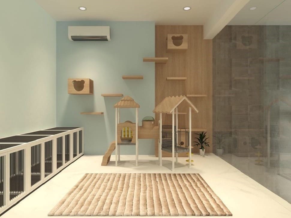 Thị trường thú cưng phát triển với thiết kế spa thú cưng thu hút khách hàng. Thị trường thú cưng phát triển với thiết kế spa thú cưng thu hút khách hàng.