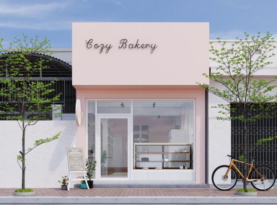 Bảng menu tiệm bánh ngọt được thiết kế rõ ràng, dễ đọc Bảng menu tiệm bánh ngọt được thiết kế rõ ràng, dễ đọc