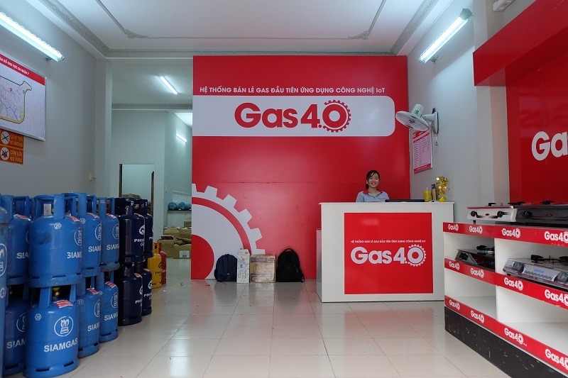 Mẫu thiết kế cửa hàng gas truyền thống tại nhà - Mẫu 1