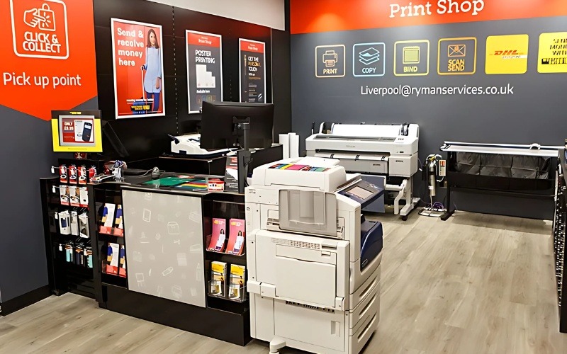 Mẫu thiết kế cửa hàng photocopy 15m² - Mẫu 2 Mẫu thiết kế cửa hàng photocopy 15m² - Mẫu 2