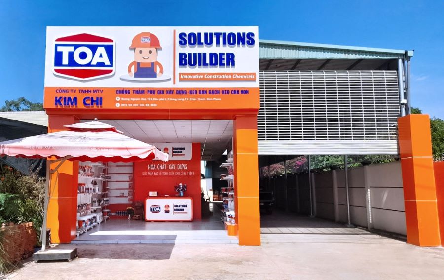 Mẫu thiết kế mặt tiền cửa hàng sơn - Mẫu 1 Mẫu thiết kế mặt tiền cửa hàng sơn - Mẫu 1