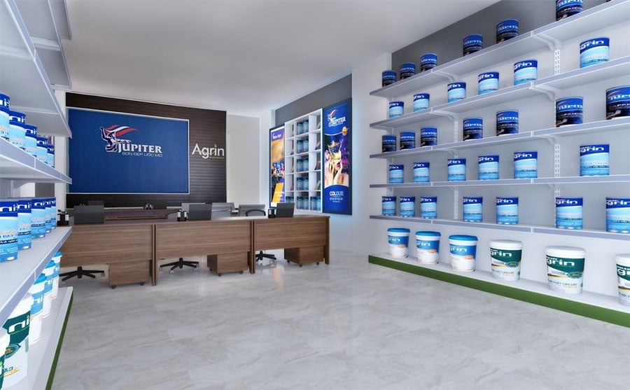 Mẫu showroom sơn cao cấp - Mẫu 4 Mẫu showroom sơn cao cấp - Mẫu 4
