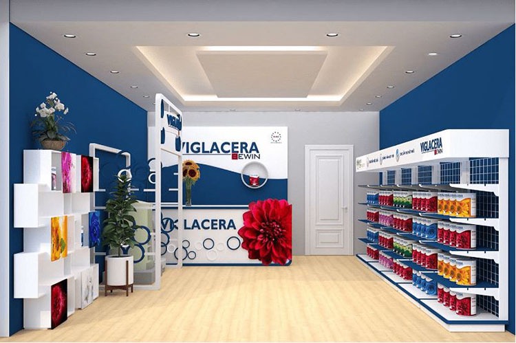 Mẫu showroom sơn cao cấp - Mẫu 3 Mẫu showroom sơn cao cấp - Mẫu 3