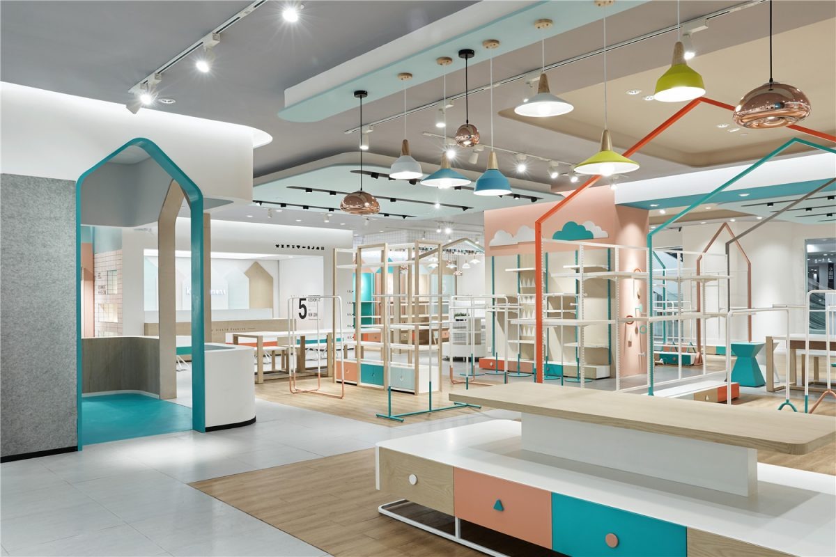 Mẫu shop sữa bỉm phong cách hiện đại - Mẫu 1 Mẫu shop sữa bỉm phong cách hiện đại - Mẫu 1
