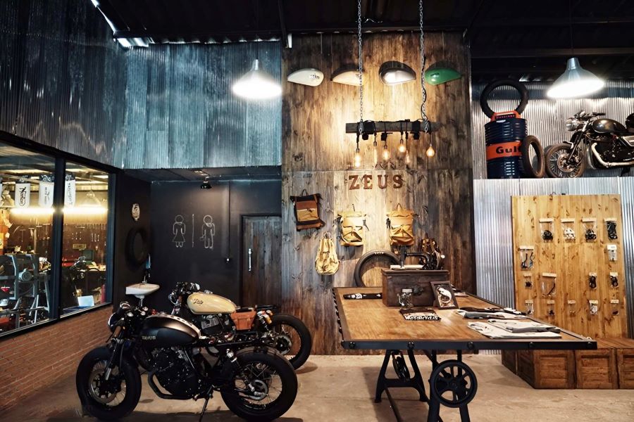 Thiết kế tiệm sửa xe máy chuyên nghiệp tích hợp nhiều dịch vụ - Mẫu 5 Thiết kế tiệm sửa xe máy chuyên nghiệp tích hợp nhiều dịch vụ - Mẫu 5