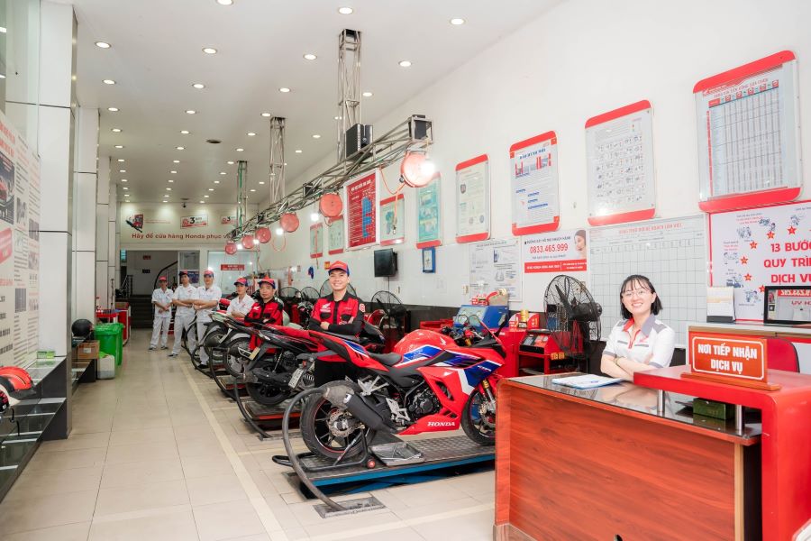 Thiết kế tiệm sửa xe máy chuyên nghiệp tích hợp nhiều dịch vụ - Mẫu 4 Thiết kế tiệm sửa xe máy chuyên nghiệp tích hợp nhiều dịch vụ - Mẫu 4