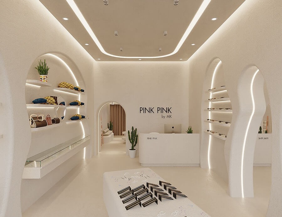 Thiết kế shop phụ kiện thời trang phong cách hiện đại - Mẫu 1
