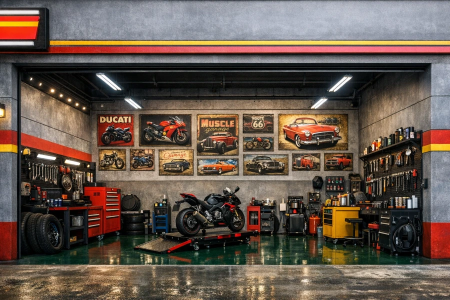 Cách trang trí tiệm sửa xe máy đẹp, chuyên nghiệp