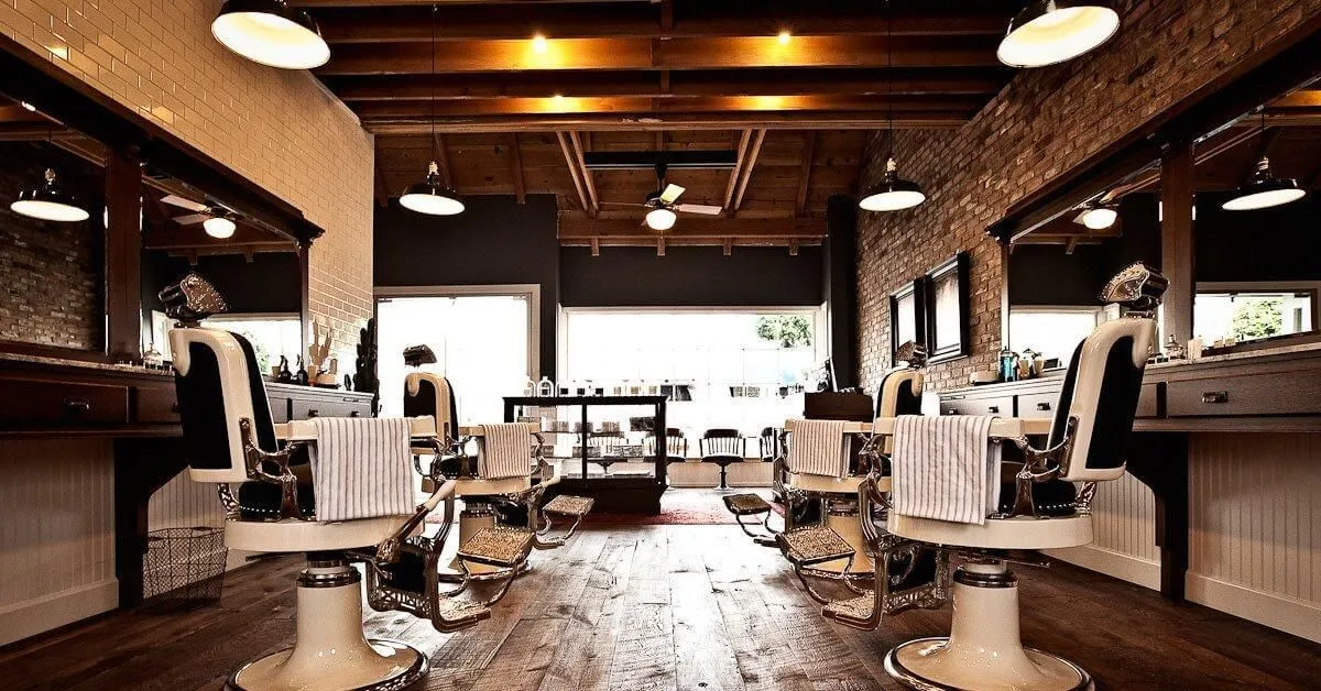 Một số mẫu thiết kế barber shop theo phong cách cổ điển 2